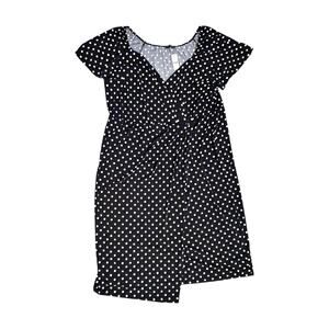 NWT Lane Bryant Faux Wrap Surplice Neck Jersey Midi Dress Size 30/32